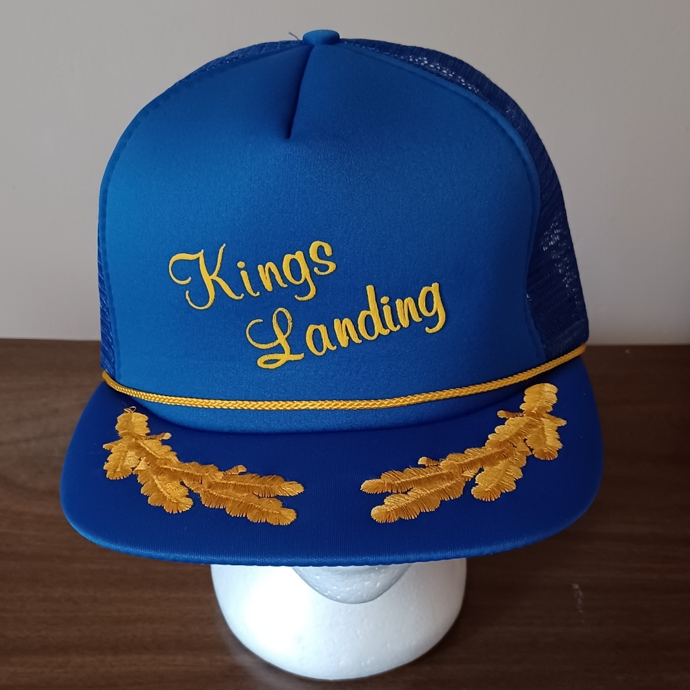 Vintage 1980s Kings Landing New Brunswick Laurel Trucker Hat Alpine Sportswear